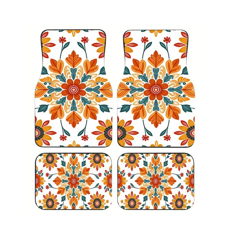 4Pcs Retro Mexican Floral Print Car Floor Mats Universal Non-slip Waterproof Floor Mats for Car SUV Truck Interior Decor
4Pcs Retro Mexican Floral Print Car Floor Mats Universal Non-slip Waterproof Floor Mats for Car SUV Truck Interior Decor