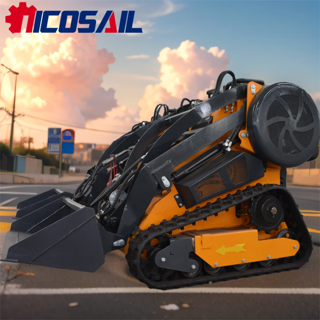 Mini skid steer loader European 5 CE EPA Chinese manufacturer Small mini track skid steer loader for sale
Mini skid steer loader European 5 CE EPA Chinese manufacturer Small mini track skid steer loader for sale
