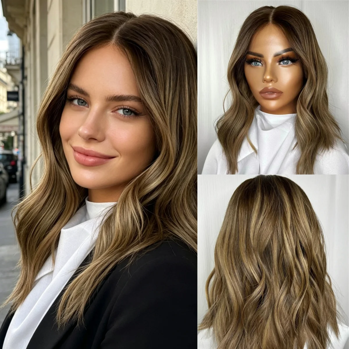 Natural Density Wig Short Wave Bob Ombre Blonde Brown Women Wigs Synthetic Soft HD Lace Frontal Wig Party Daily Cospaly Wear
Natural Density Wig Short Wave Bob Ombre Blonde Brown Women Wigs Synthetic Soft HD Lace Frontal Wig Party Daily Cospaly Wear