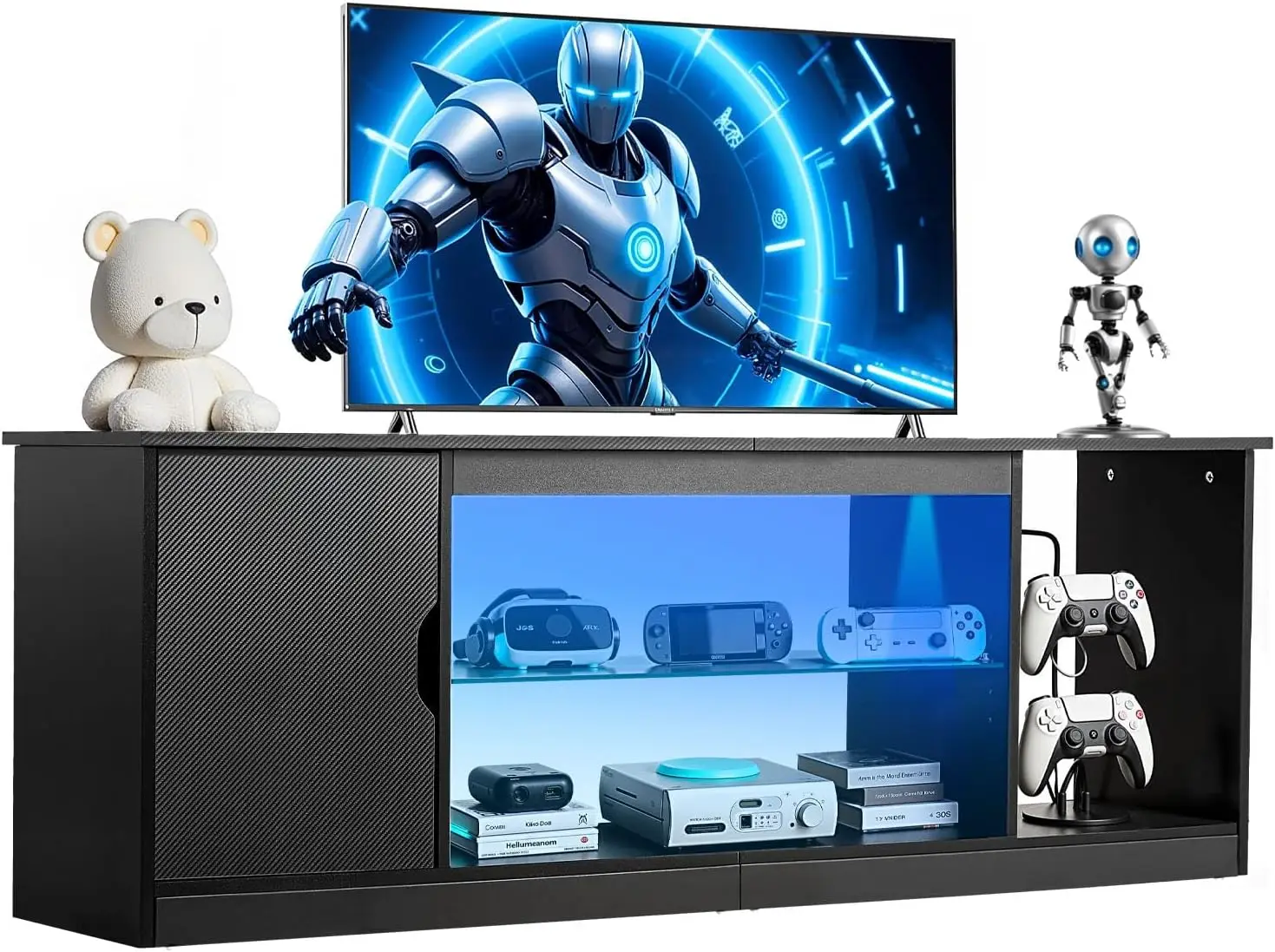 Modern TV Stand for 65 inch TVs, LED Entertainment Center with Storage Cabinet for PS5 Xbox Gaming Media Console Table with Adju
Modern TV Stand for 65 inch TVs, LED Entertainment Center with Storage Cabinet for PS5 Xbox Gaming Media Console Table with Adju