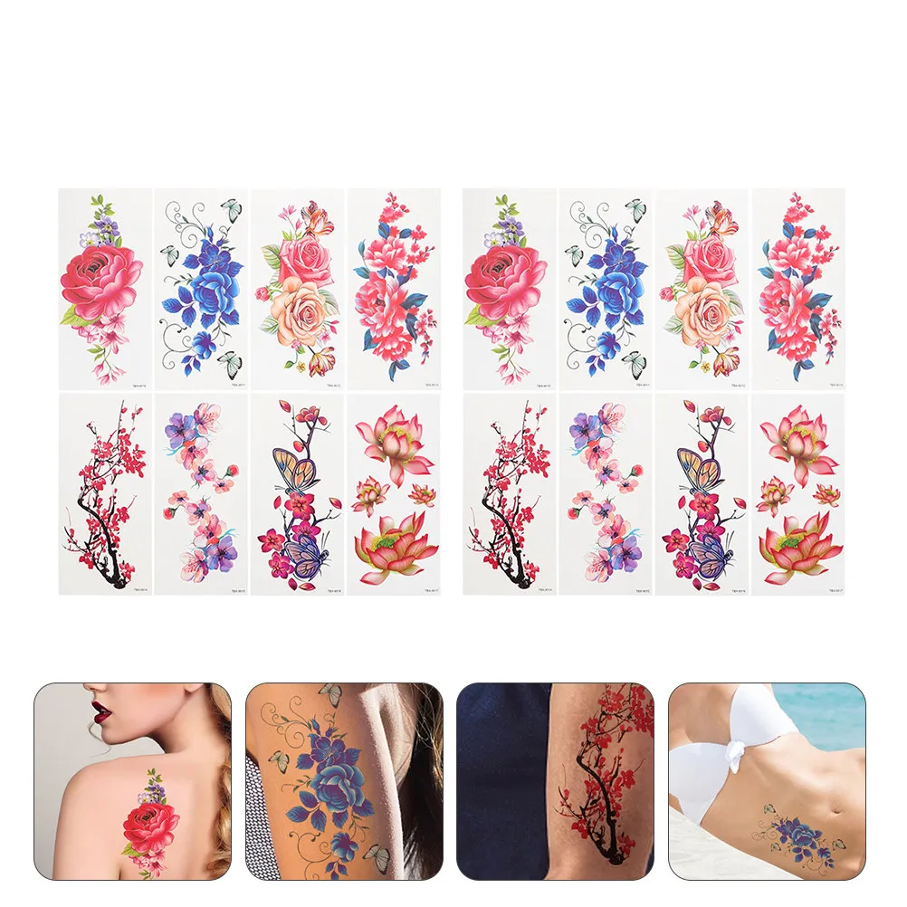 16 Pcs Stickers Colorful Tattoo Decals Flower Beautiful Easy Apply Aesthetic Decorative Floral Dried Cherry Blossom Cute
16 Pcs Stickers Colorful Tattoo Decals Flower Beautiful Easy Apply Aesthetic Decorative Floral Dried Cherry Blossom Cute