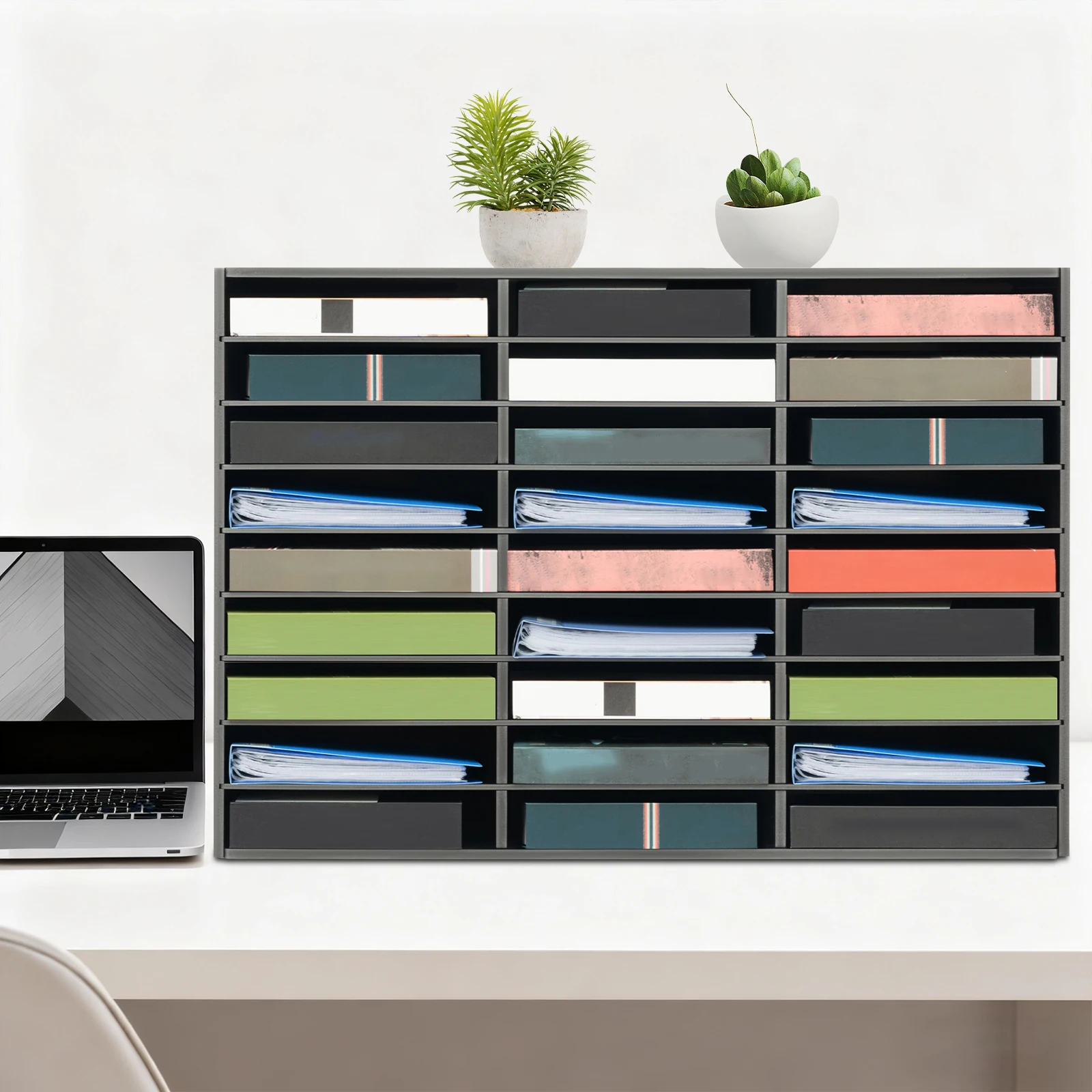 27-Slot Compartments File Sorter Mail Center Paper Storage Cabinet Home & Office Mailbox
27-Slot Compartments File Sorter Mail Center Paper Storage Cabinet Home & Office Mailbox