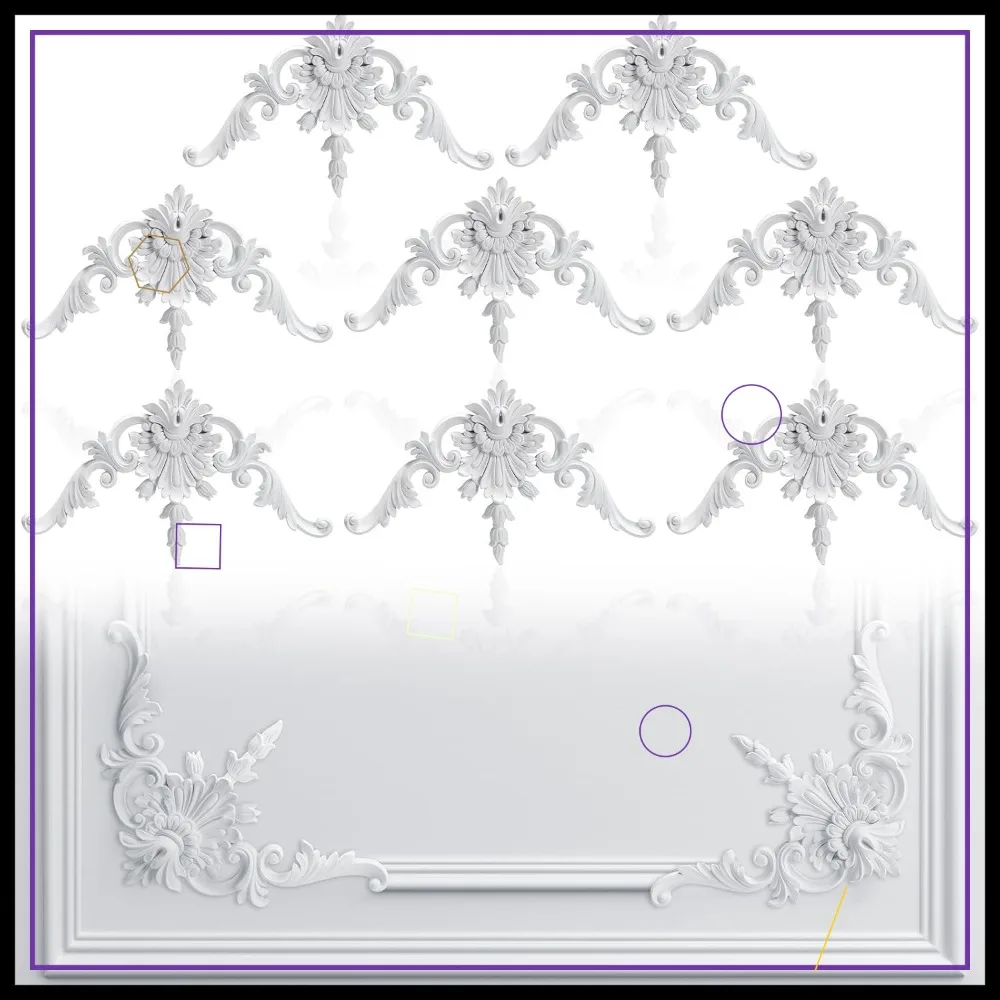 Vintage Corner Wall Molding Kit, 8 Pcs Flora Wainscoting Panels for Cabinet Picture Frames Decor
Vintage Corner Wall Molding Kit, 8 Pcs Flora Wainscoting Panels for Cabinet Picture Frames Decor