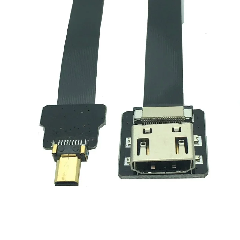 FPV Micro HDMI-совместимый плоский кабель FPC «папа» к HDTV «мама» для мультикоптера, аэрофотосъемки 0,1 м/0,2 м/0,5 м
FPV Micro HDMI-совместимый плоский кабель FPC «папа» к HDTV «мама» для мультикоптера, аэрофотосъемки 0,1 м/0,2 м/0,5 м