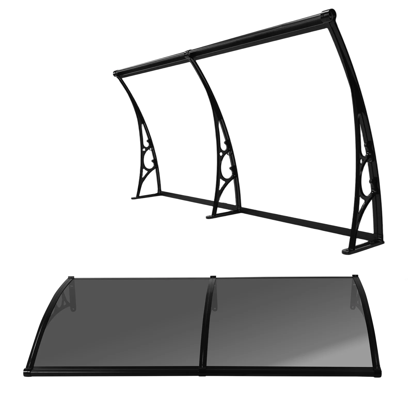 Awning for Door Entrance with Aluminum Alloy Bracket Window Canopy Exterior Long Service Life for Rain Snow Sunlight Protection
Awning for Door Entrance with Aluminum Alloy Bracket Window Canopy Exterior Long Service Life for Rain Snow Sunlight Protection
