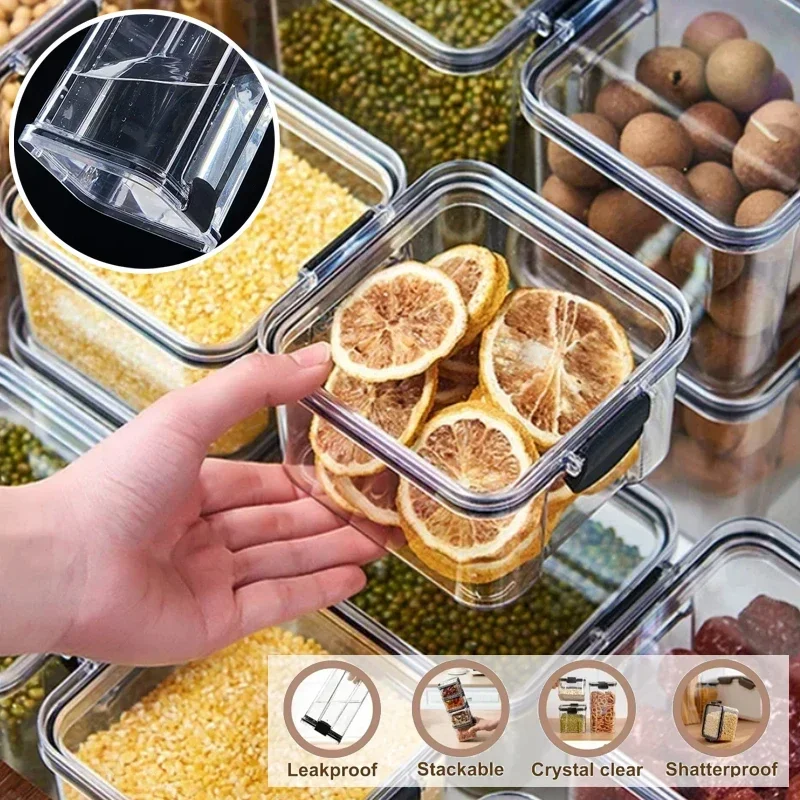 Kitchen Storage Box Food Storage Container Sealed Moisture-proof Grain Storage Tank with Lid Coffee bean noodles Bottle Canister
Kitchen Storage Box Food Storage Container Sealed Moisture-proof Grain Storage Tank with Lid Coffee bean noodles Bottle Canister