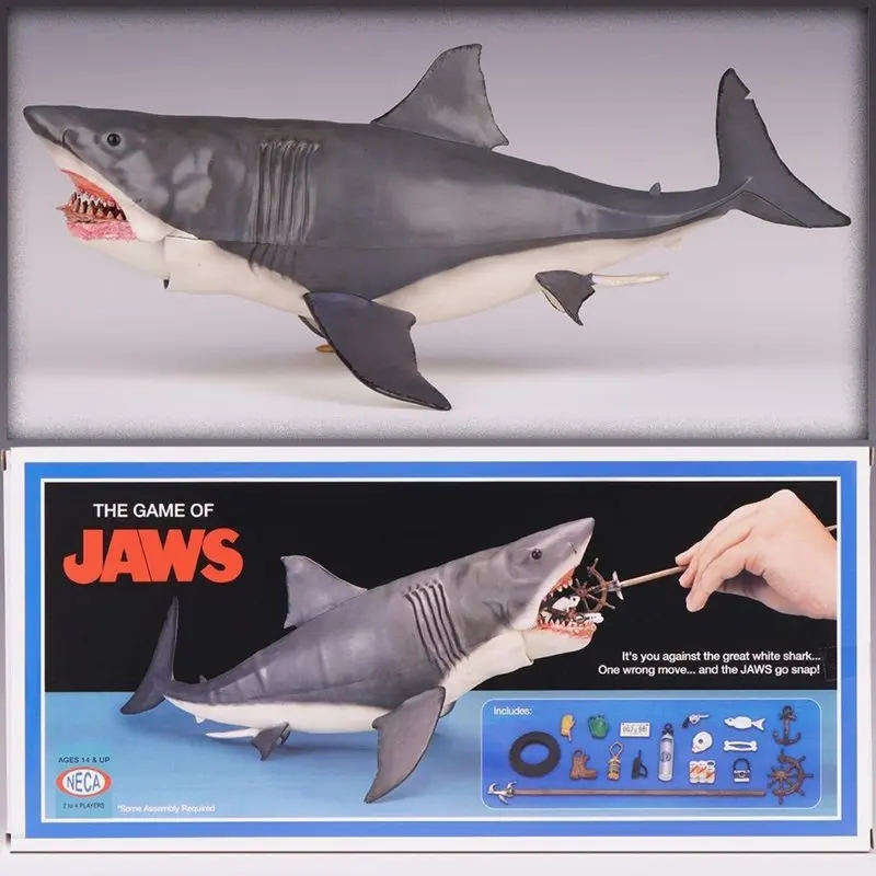 NECA Jaws 50th Anniversary Movie 12 Inch Action Figure Great White Shark Simulation Model Toy With Accessories Boy Collect Gifts
NECA Jaws 50th Anniversary Movie 12 Inch Action Figure Great White Shark Simulation Model Toy With Accessories Boy Collect Gifts