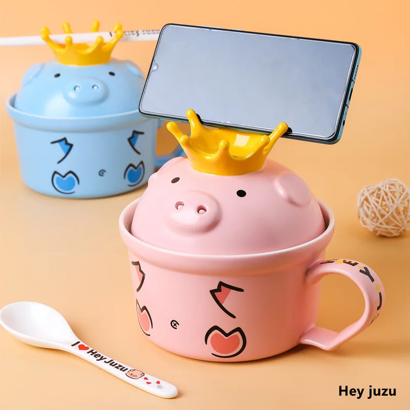 Pig Shape Non Stick Ceramic Noodles Bowl Chinese Cute Mini Casserole Crown Pig Instant Noodles Bowl Daily Kitchen Use
Pig Shape Non Stick Ceramic Noodles Bowl Chinese Cute Mini Casserole Crown Pig Instant Noodles Bowl Daily Kitchen Use