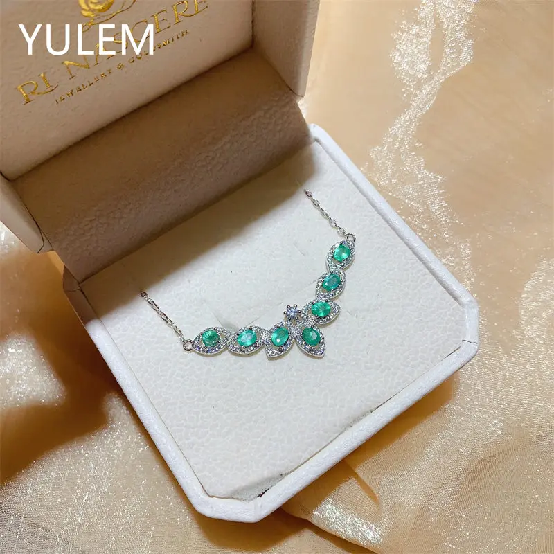 YULEM Natural Ruby Emerald Sterling Silver NecklaceLarge Stone Luxury Jewelry Ideal As A Gift and Daily or Holiday
YULEM Natural Ruby Emerald Sterling Silver NecklaceLarge Stone Luxury Jewelry Ideal As A Gift and Daily or Holiday
