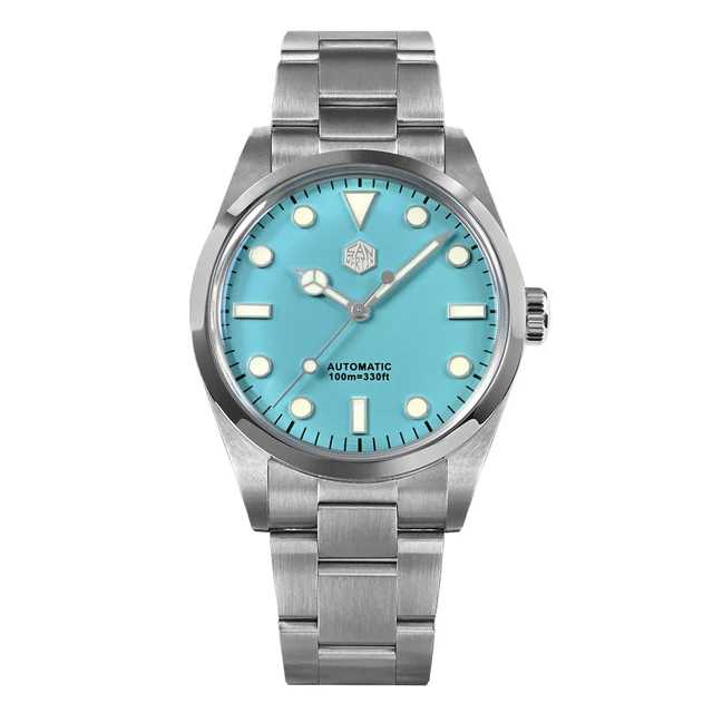 San Martin Men Luxury Watch 39MM Fashion Automatic Mechanical Wristwatch 100M Waterproof BGW-9 Luminous Sapphire PT5000 SW200
San Martin Men Luxury Watch 39MM Fashion Automatic Mechanical Wristwatch 100M Waterproof BGW-9 Luminous Sapphire PT5000 SW200