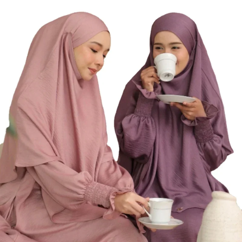 16 Colors Muslim Hijab Dress Set 2 Pcs Woman Prayer Outfit Islamic Dubai Turkey Abaya+Extra Long Head Scarf dress Sets
16 Colors Muslim Hijab Dress Set 2 Pcs Woman Prayer Outfit Islamic Dubai Turkey Abaya+Extra Long Head Scarf dress Sets
