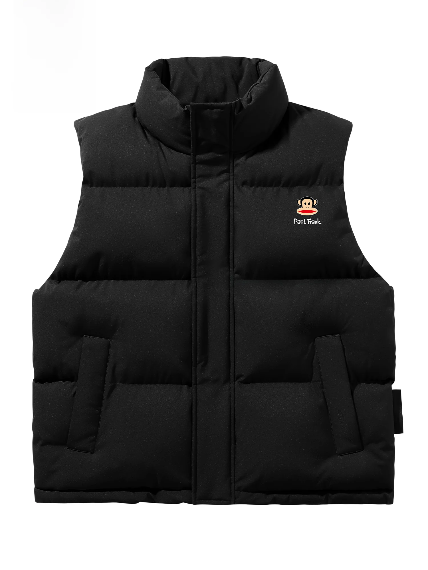 Новая зимняя повседневная свободная теплая жилетка Paul Frank M с воротником-стойкой, однотонная, с декоративной молнией в виде обезьяны, из полиэстера.
Новая зимняя повседневная свободная теплая жилетка Paul Frank M с воротником-стойкой, однотонная, с декоративной молнией в виде обезьяны, из полиэстера.