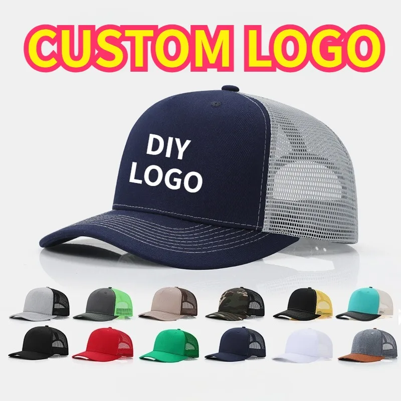 Custom Printed Logo Five Panel Color Blocking Mesh Baseball Cap Men and Women Summer Breathable Adjustable Sunshade Trucker Hats
Custom Printed Logo Five Panel Color Blocking Mesh Baseball Cap Men and Women Summer Breathable Adjustable Sunshade Trucker Hats