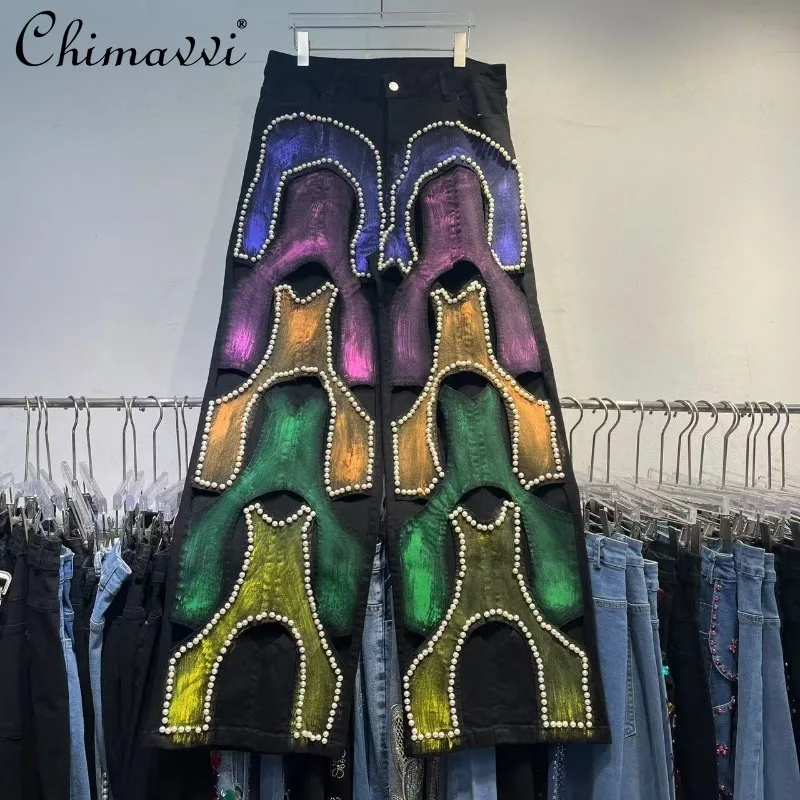 2025 Summer New American Street High-end Heavy Industry Painting Graffiti Printing Straight Jeans For Women
2025 Summer New American Street High-end Heavy Industry Painting Graffiti Printing Straight Jeans For Women
