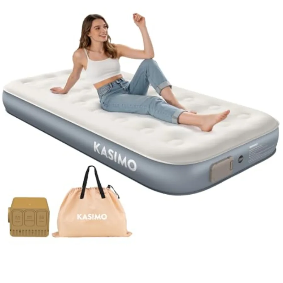 Twin Air Mattress Twin Built-in Battery Powered Removable Pump, Blow Up Mattress Inflatable AirBed with Soft Suede Surface, Str
Twin Air Mattress Twin Built-in Battery Powered Removable Pump, Blow Up Mattress Inflatable AirBed with Soft Suede Surface, Str