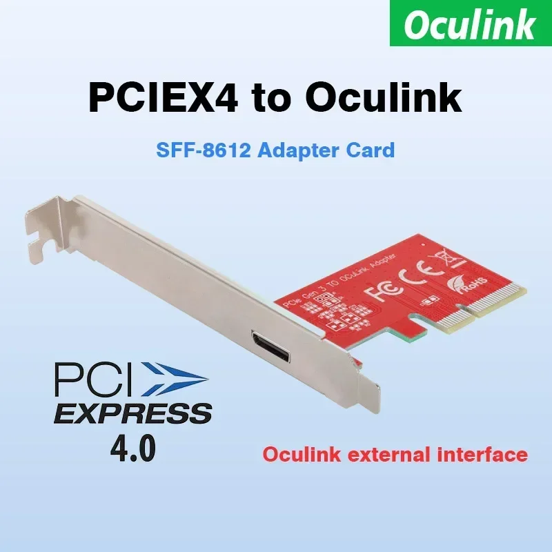 Внешний адаптер PCI E Oculink SFF-8612 SFF 8611 к PCI-E 3.0 X4 Внешний преобразователь PCIe 3.0 X4 в OCuLink для U.2 NVMe SSD
Внешний адаптер PCI E Oculink SFF-8612 SFF 8611 к PCI-E 3.0 X4 Внешний преобразователь PCIe 3.0 X4 в OCuLink для U.2 NVMe SSD