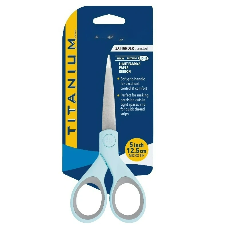 Crafting Scissors, Titanium Bonded, Micro-Tip, Light Blue, for Crafting, Sewing and Fabric, 1-Count
Crafting Scissors, Titanium Bonded, Micro-Tip, Light Blue, for Crafting, Sewing and Fabric, 1-Count