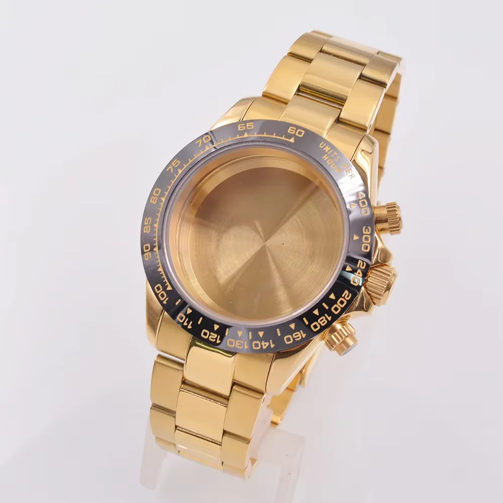 39MM Silver Watch Case Stainless Steel Watch Strap Fit VK63 Quartz Movement Watch Accessories Waterproof 5ATM Fit movement
39MM Silver Watch Case Stainless Steel Watch Strap Fit VK63 Quartz Movement Watch Accessories Waterproof 5ATM Fit movement