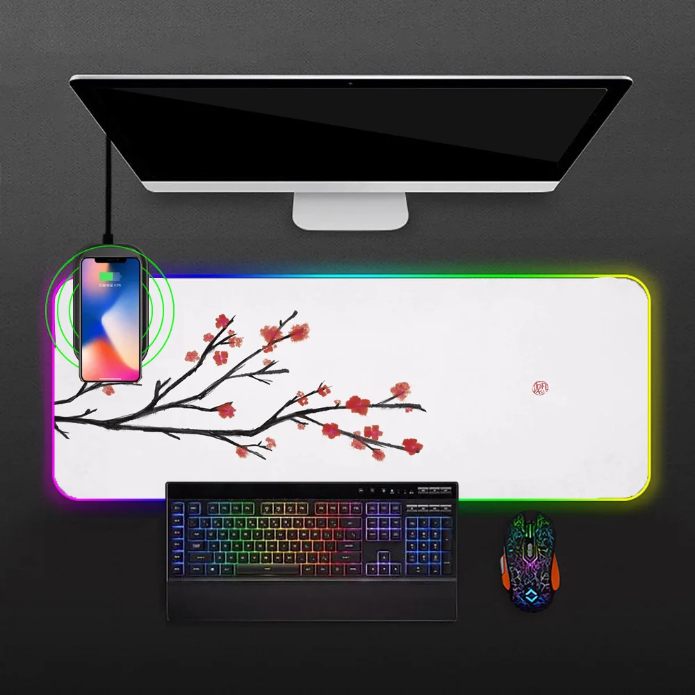 Rgb Wireless Charging Mouse Pad Gaming Led Mouse Carpets Anime Mousepad Laptop Mat Game Pad Office Desk Accessories Non-slip Mat
Rgb Wireless Charging Mouse Pad Gaming Led Mouse Carpets Anime Mousepad Laptop Mat Game Pad Office Desk Accessories Non-slip Mat