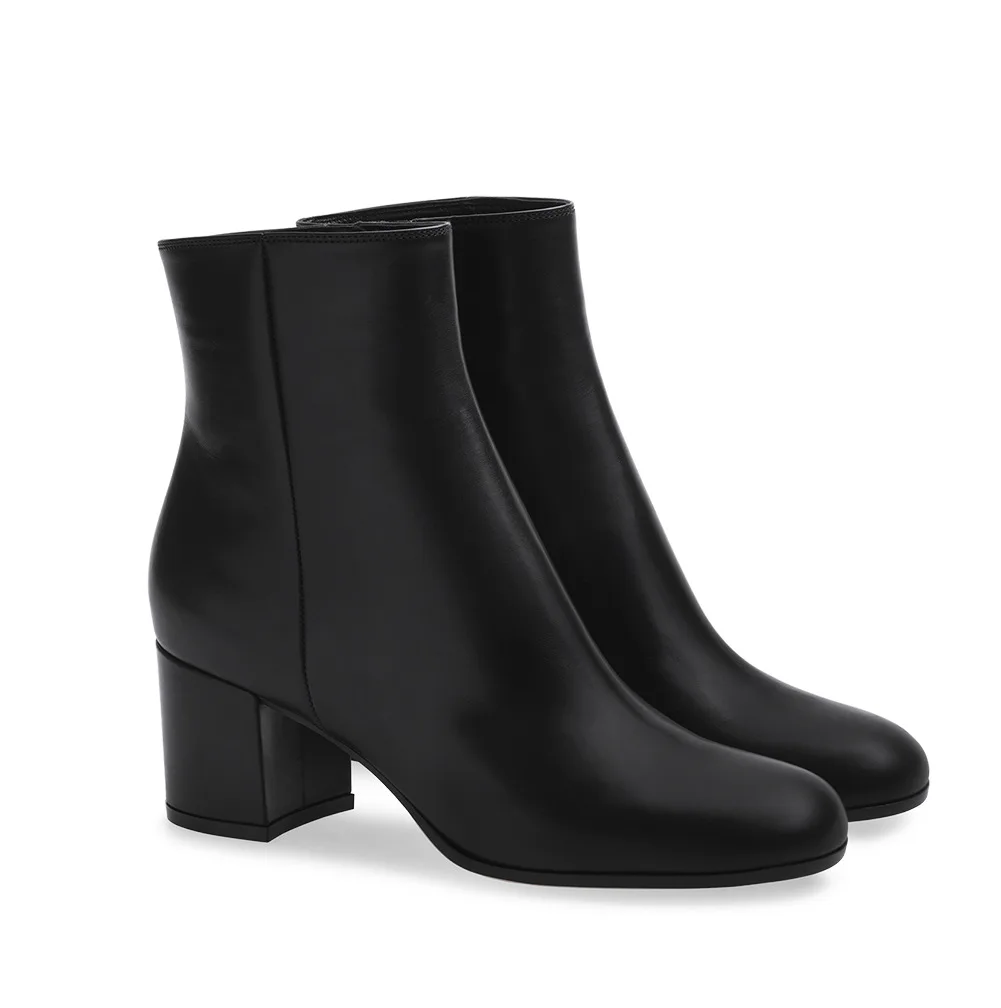 Autumn Winter Trendy Women Booties Leather Chunky High Heels Square Toe Ankle Boots Basic Botas de mujer Bigh Size 34-46
Autumn Winter Trendy Women Booties Leather Chunky High Heels Square Toe Ankle Boots Basic Botas de mujer Bigh Size 34-46