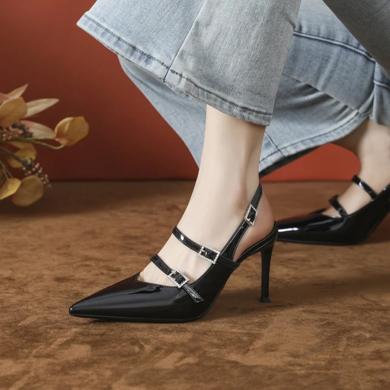Sexy black high-heeled shoes for bed flirting, pointed toe stilettos New high-heeled sandals2026New
Sexy black high-heeled shoes for bed flirting, pointed toe stilettos New high-heeled sandals2026New