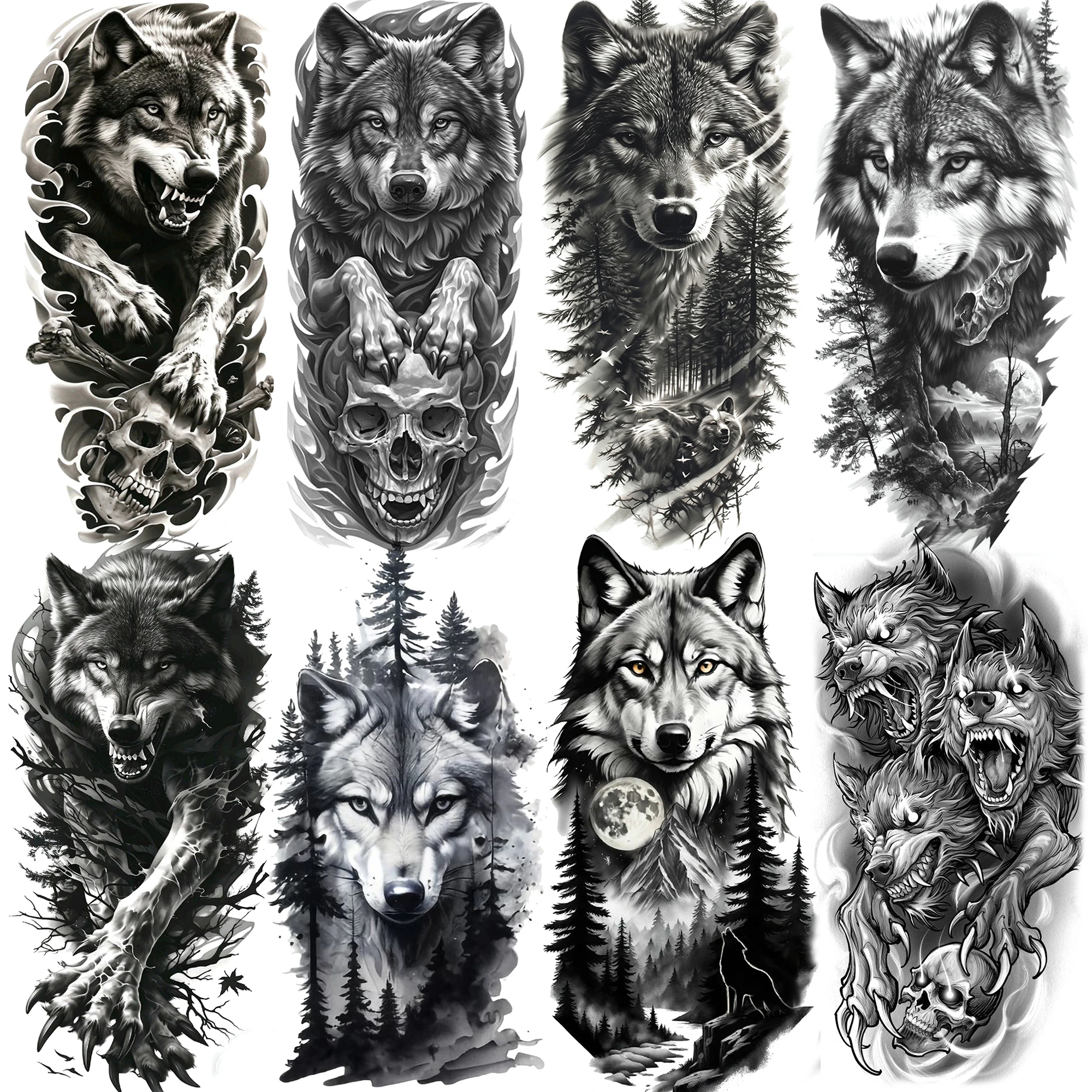 1 Sheet Forest Tribal Wolf Temporary Tattoos For Men Women Arm Leg Tatoos Waterproof Realistic Fake Tattoo Stickers Long Lasting
1 Sheet Forest Tribal Wolf Temporary Tattoos For Men Women Arm Leg Tatoos Waterproof Realistic Fake Tattoo Stickers Long Lasting