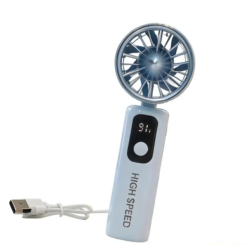 D0AB Portable Mini Fan Powerful Handheld Fan with Digital Display 5 Speed USB Rechargeable for Travel Camping Outdoor
D0AB Portable Mini Fan Powerful Handheld Fan with Digital Display 5 Speed USB Rechargeable for Travel Camping Outdoor