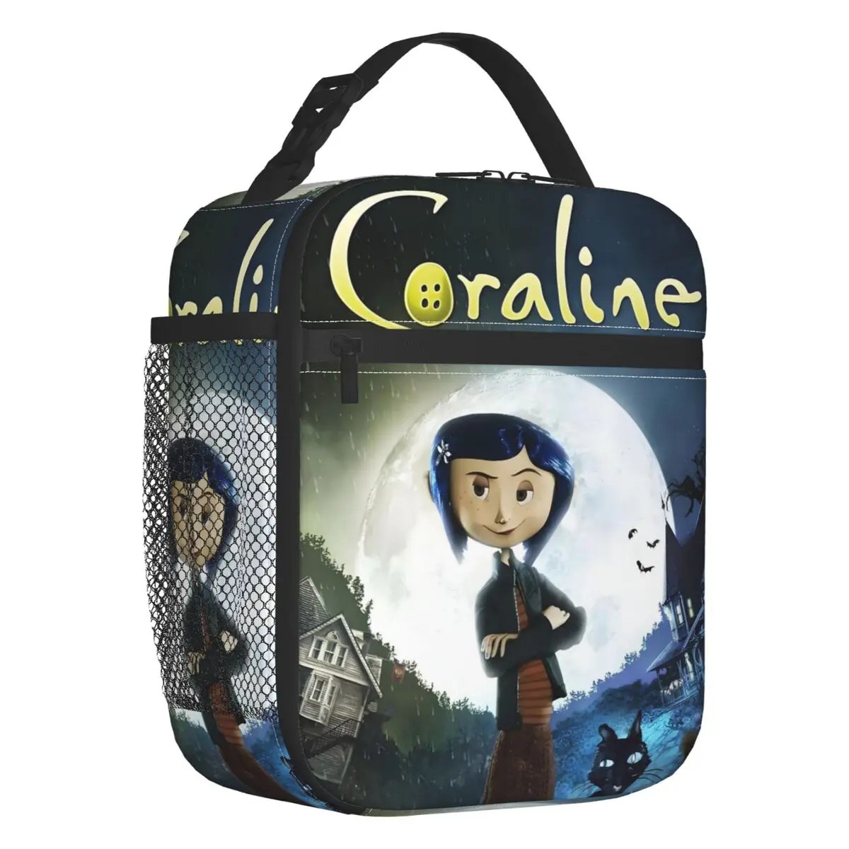 Custom Coraline Twitchy Witchy Girl Insulated Lunch Tote Bag Women Scary Movie Cartoon Portable Cooler Thermal Food Lunch Box
Custom Coraline Twitchy Witchy Girl Insulated Lunch Tote Bag Women Scary Movie Cartoon Portable Cooler Thermal Food Lunch Box