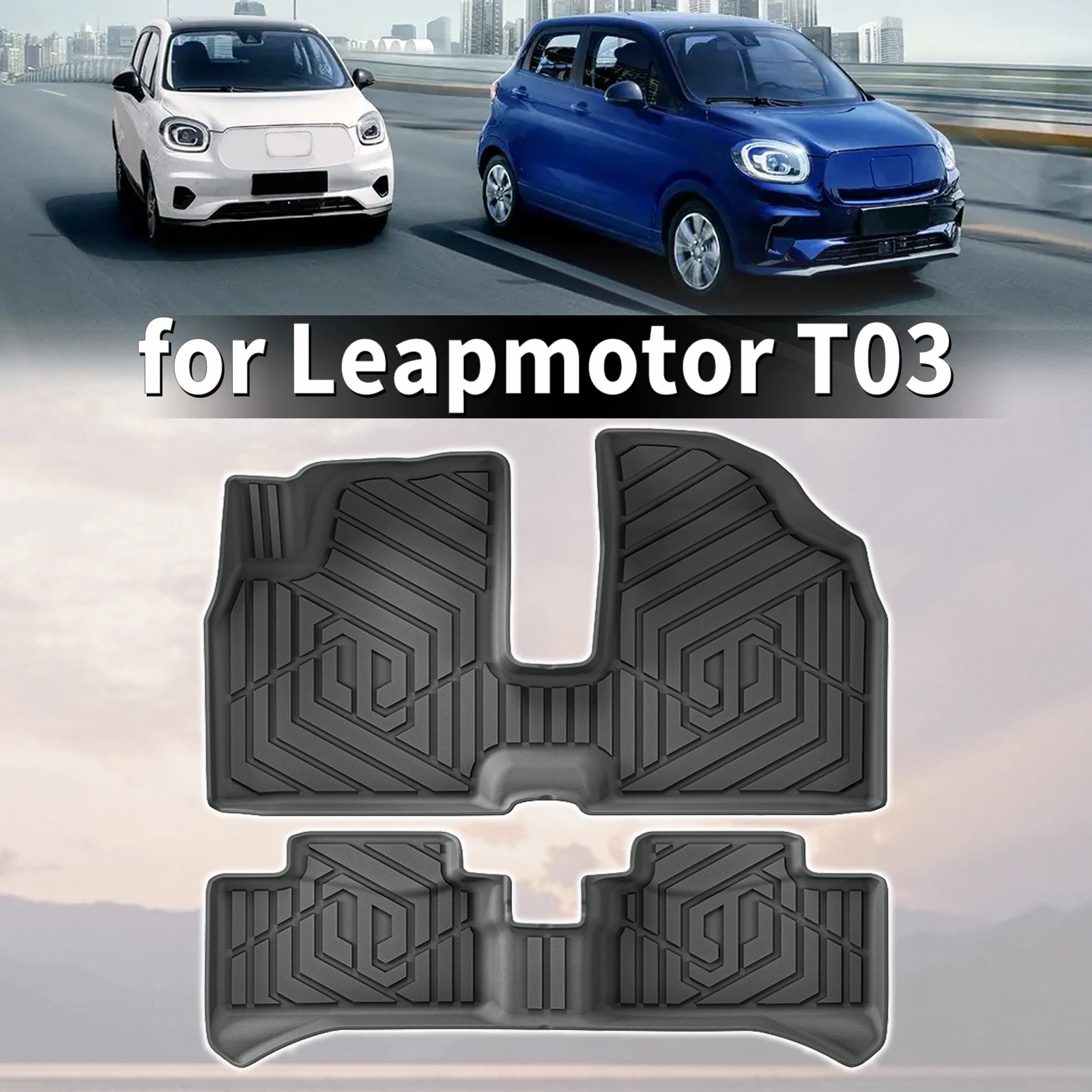 for Leapmotor T03 LHD 2024 2025 2026 Custom Fit TPE Car floor Mats pad Quick Clean Non-Slip Bottom All Season Use Accessories
for Leapmotor T03 LHD 2024 2025 2026 Custom Fit TPE Car floor Mats pad Quick Clean Non-Slip Bottom All Season Use Accessories