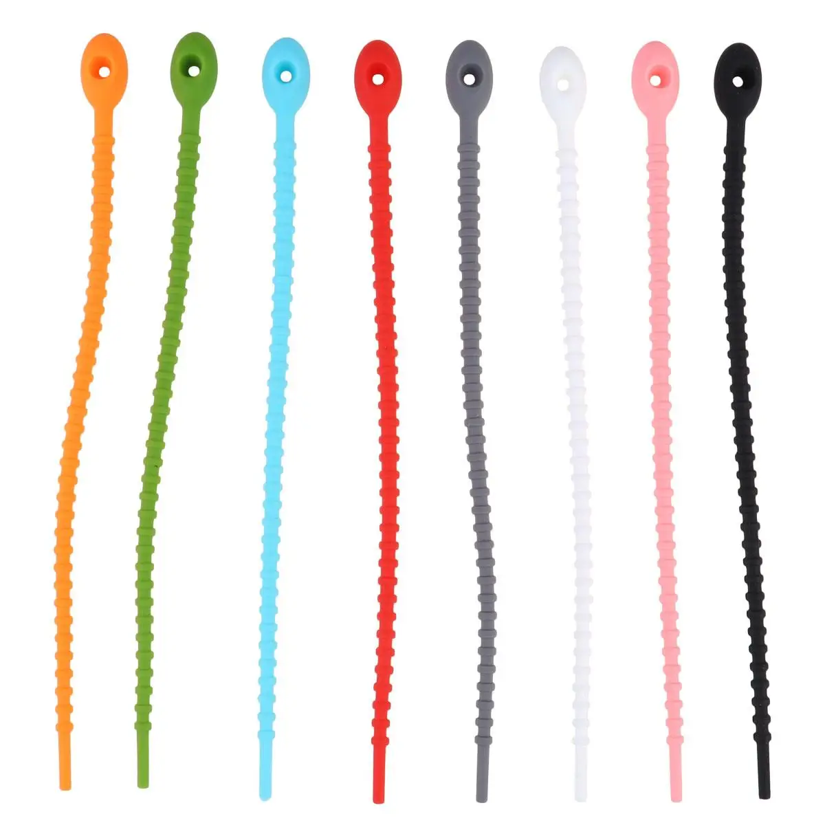 10PCS Silicone Cable Ties Self-locking Durable Practical Indoor Outdoor Wire Organizer Ties Loop Cables Fixing
10PCS Silicone Cable Ties Self-locking Durable Practical Indoor Outdoor Wire Organizer Ties Loop Cables Fixing
