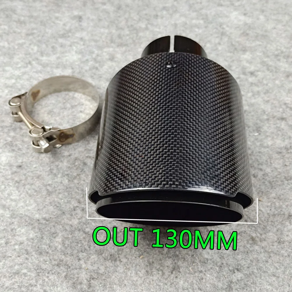 Glossy Exhaust Pipe Car Universal Exhaust Systems Stainless Steel Carbon Tailpipe Outlet 130MM Nozzles Muffler Tip
Glossy Exhaust Pipe Car Universal Exhaust Systems Stainless Steel Carbon Tailpipe Outlet 130MM Nozzles Muffler Tip