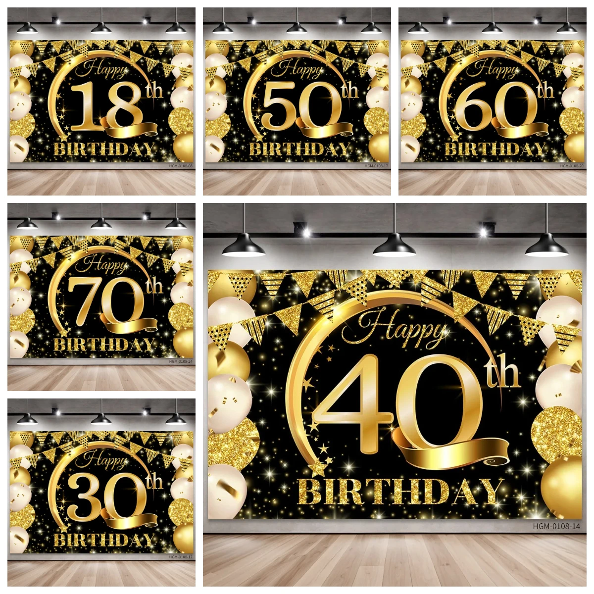 Happy 18th Birthday gold Background Banner For Man Woman Balloon Curtain 40 Years Anniversary Party photography backdrop Decor
Happy 18th Birthday gold Background Banner For Man Woman Balloon Curtain 40 Years Anniversary Party photography backdrop Decor