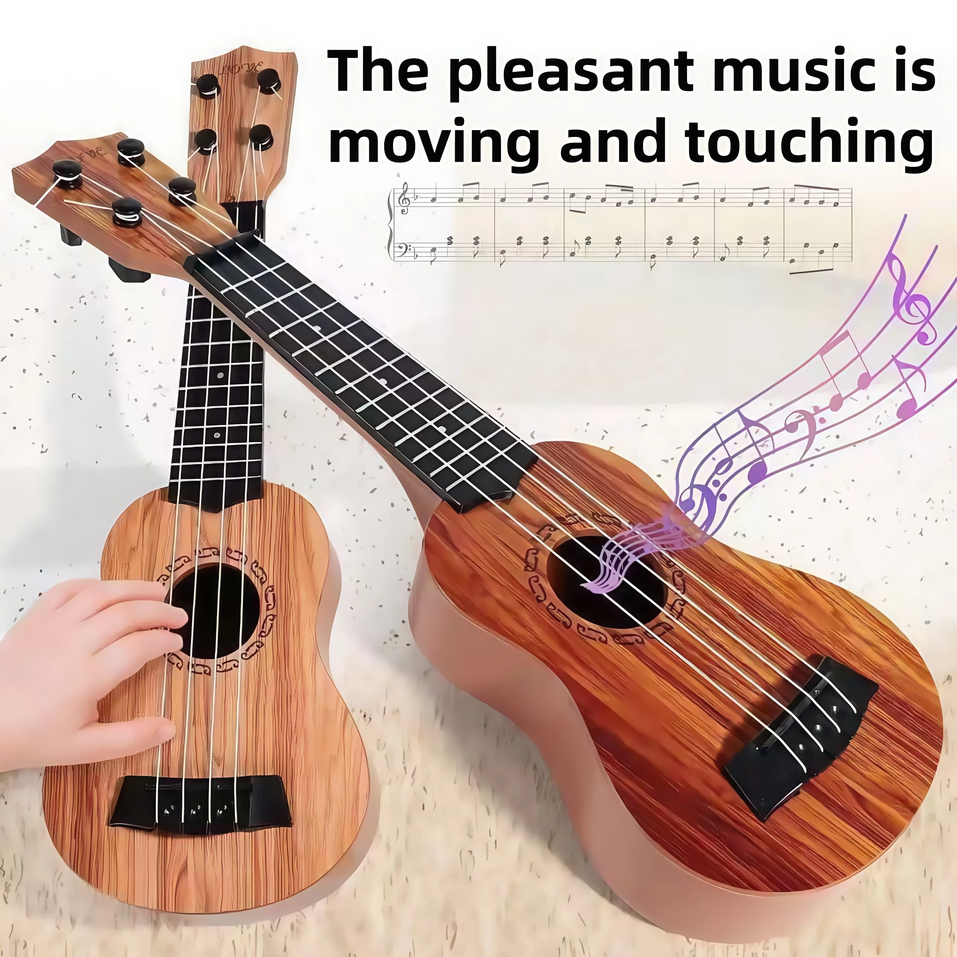 35CM Children's Guitar Music Toys For Beginners Ukulele Toys Puzzle Educational Music Toys Stimulate Children's Musical Talent
35CM Children's Guitar Music Toys For Beginners Ukulele Toys Puzzle Educational Music Toys Stimulate Children's Musical Talent