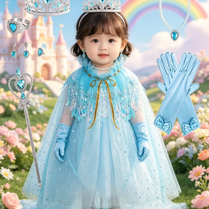 Premium Mermaid Sequined Flowy Cape Fashion Princess Style Costume Suit Perfect for Themed Galas Birthday Events Cosplay Shows
Premium Mermaid Sequined Flowy Cape Fashion Princess Style Costume Suit Perfect for Themed Galas Birthday Events Cosplay Shows