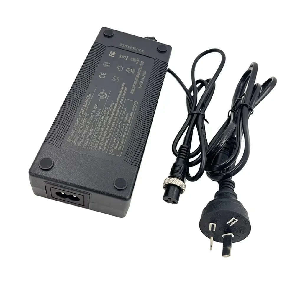 Original Minimotors Charger 66.4V 1.75A GX16-3 Pin Connector Standard Adapter For Dualtron scooter 60V Battery
Original Minimotors Charger 66.4V 1.75A GX16-3 Pin Connector Standard Adapter For Dualtron scooter 60V Battery