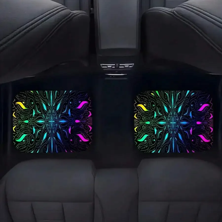 4 Piece Universal Car Floor Mats With Colorful Psychedelic Pattern Polyester Durable Stylish Interior Protection
4 Piece Universal Car Floor Mats With Colorful Psychedelic Pattern Polyester Durable Stylish Interior Protection