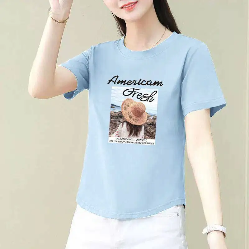 Mommy Style Short Sleeve Printed T-Shirt Women's Fashionable Korean Loose Fit Slimming Top round Hem Casual Wear Summer New A...
Mommy Style Short Sleeve Printed T-Shirt Women's Fashionable Korean Loose Fit Slimming Top round Hem Casual Wear Summer New A...