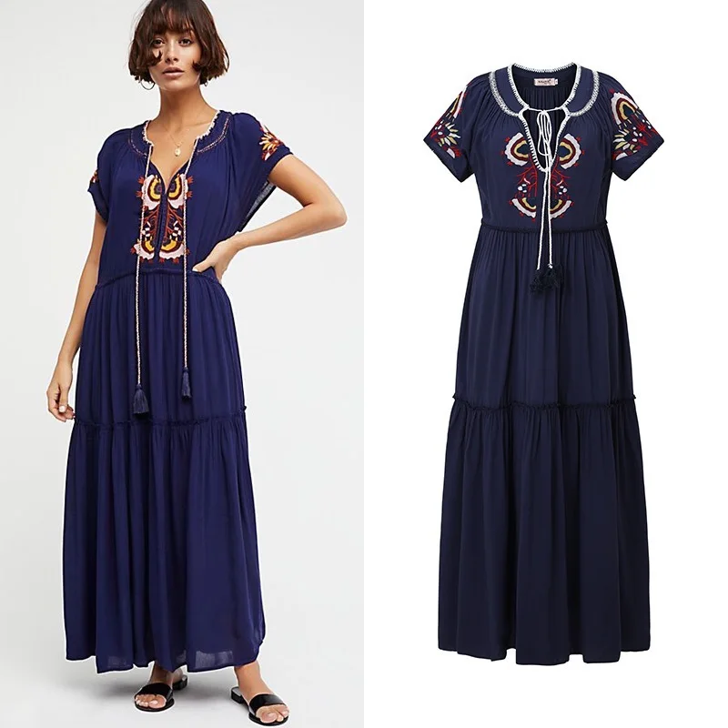 VIBE 2025 Summer Trendy Brand Exquisite Embroidery Casual Loose Flowing Vacation Style Slimming Long Dress Fashion Luxury Dress
VIBE 2025 Summer Trendy Brand Exquisite Embroidery Casual Loose Flowing Vacation Style Slimming Long Dress Fashion Luxury Dress