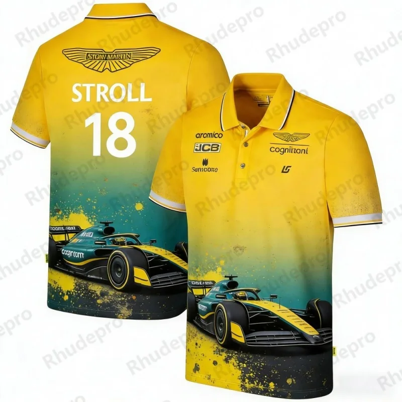 Aston Martin Team Stroll 18 Racing Theme Polo Shirt Unisex Sports Casual Collar T-Shirt For Fans
Aston Martin Team Stroll 18 Racing Theme Polo Shirt Unisex Sports Casual Collar T-Shirt For Fans