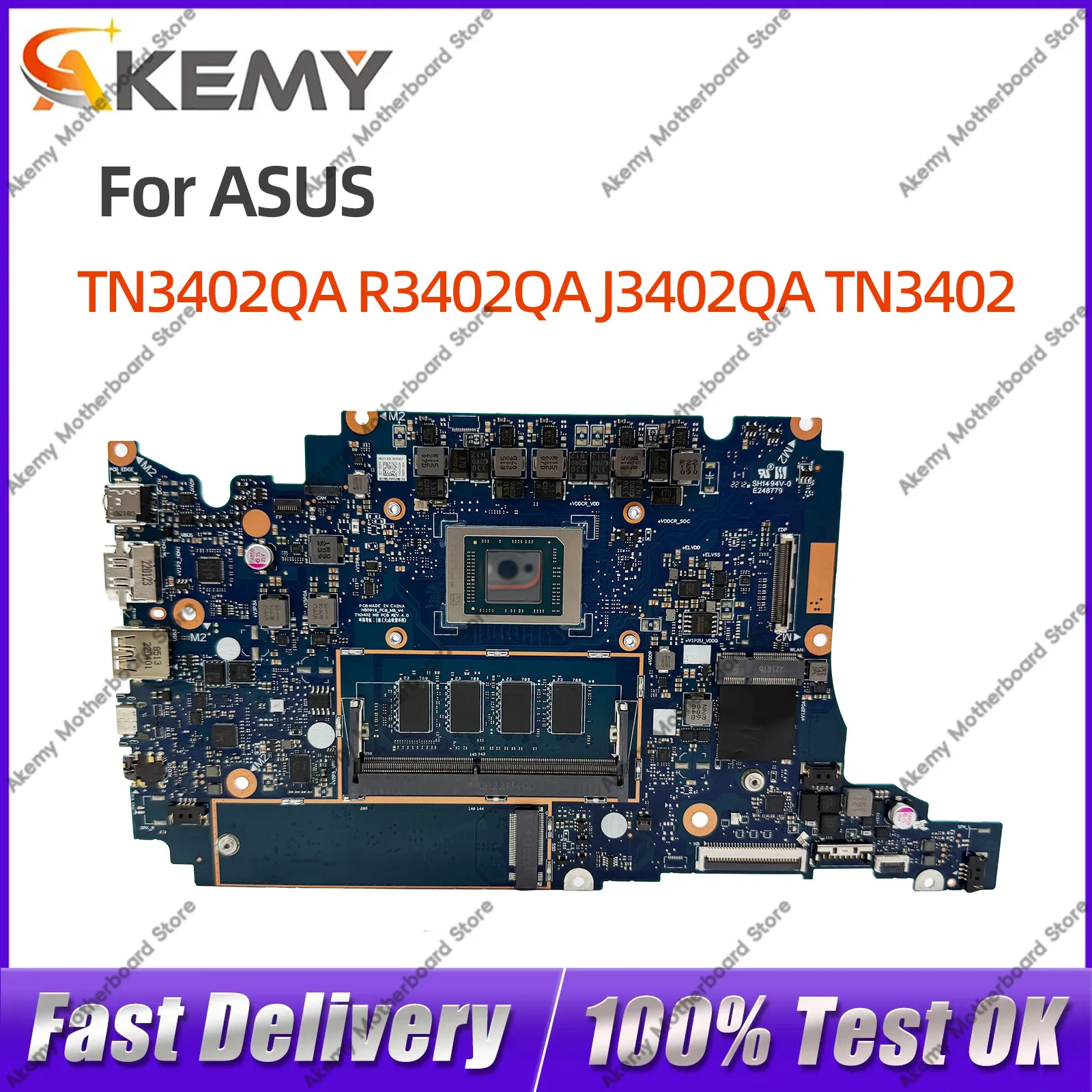 For ASUS Vivobook TN3402QA Notebook Motherboard R3402QA J3402QA TN3402 R5 R7 CPU 8G RAM 100% Tested
For ASUS Vivobook TN3402QA Notebook Motherboard R3402QA J3402QA TN3402 R5 R7 CPU 8G RAM 100% Tested