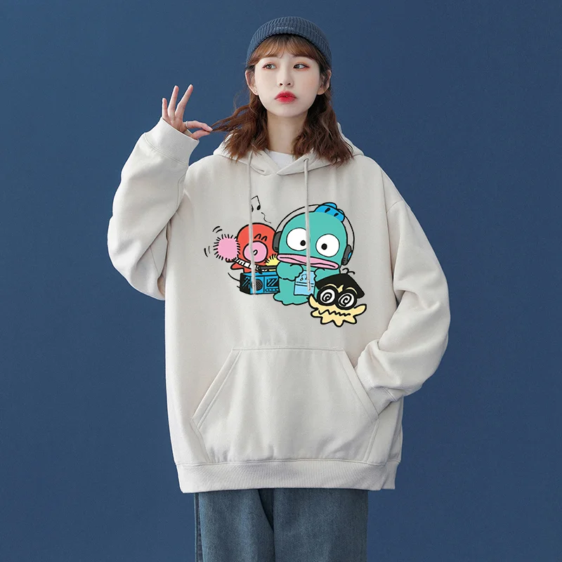 Sanrio Hangyodon Men's and Women's Hoodie Casual Hip Hop Street Clothing Long sleeved Sweatshirt Boys and Girls Autumn Top Coat
Sanrio Hangyodon Men's and Women's Hoodie Casual Hip Hop Street Clothing Long sleeved Sweatshirt Boys and Girls Autumn Top Coat