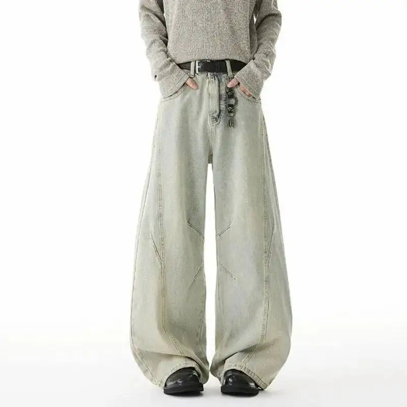 Korean Style Men's Jeans Washed Solid Color Deconstruction Patchwork Straight Leg Loose All-match Male Denim Pants 9XE30K
Korean Style Men's Jeans Washed Solid Color Deconstruction Patchwork Straight Leg Loose All-match Male Denim Pants 9XE30K