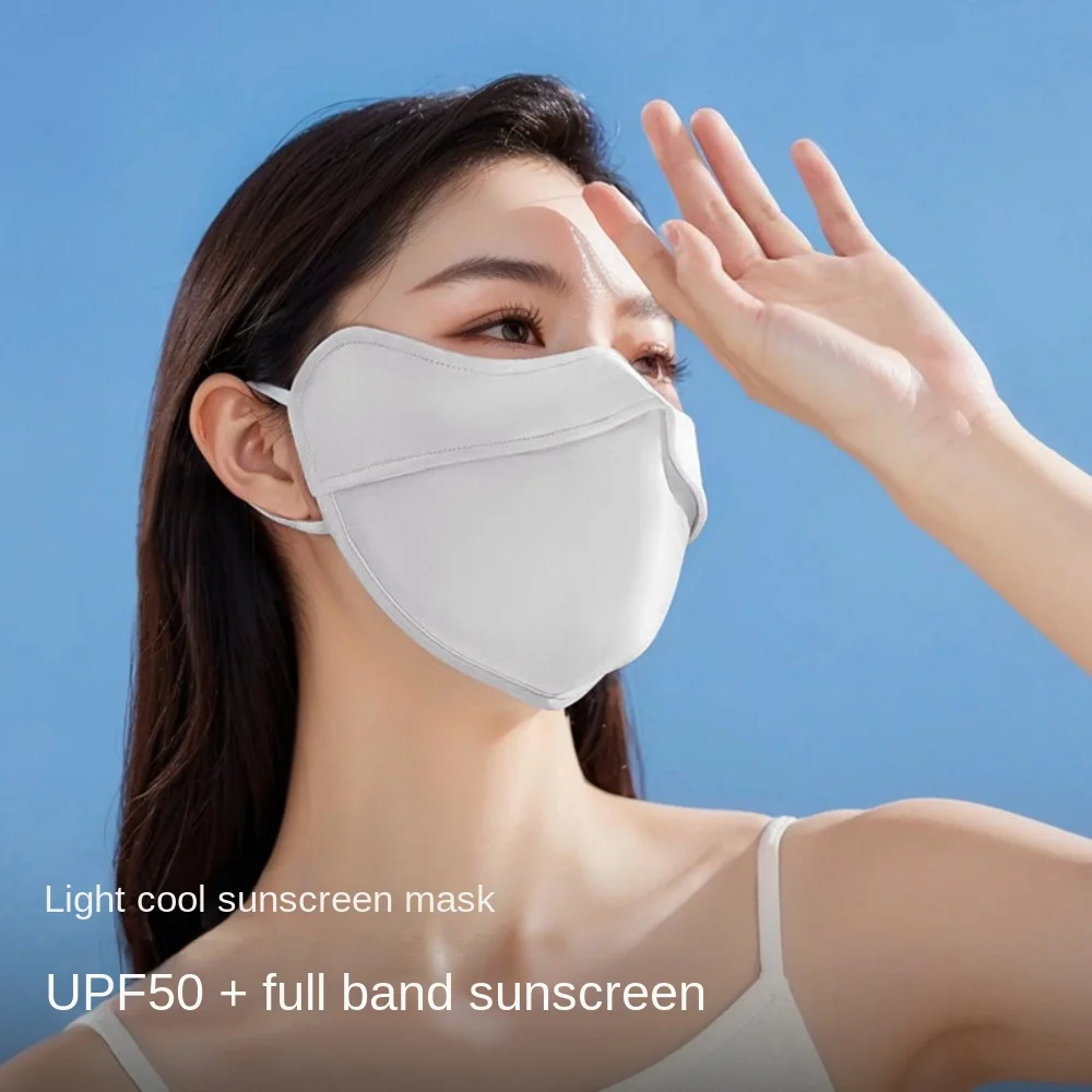 Sunscreen Face Scarf Ice Silk Sunscreen Mask Breathable Solid Color Summer Face Cover Sunscreen Veil Nylon Face Gini Mask
Sunscreen Face Scarf Ice Silk Sunscreen Mask Breathable Solid Color Summer Face Cover Sunscreen Veil Nylon Face Gini Mask