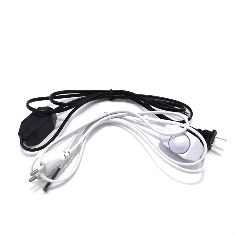 1.8m Extension Cord Dimmable Switch Cable Light Bulb Lamp Wire AC Power Black White EU US Plug LED Lighting Strip B3
1.8m Extension Cord Dimmable Switch Cable Light Bulb Lamp Wire AC Power Black White EU US Plug LED Lighting Strip B3