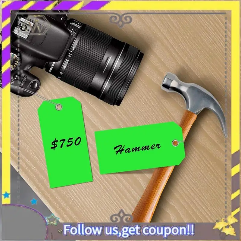 New 4 3/4In X 2 3/8In Neon Shipping Tags Blank Heavy Duty Hang Tags With Reinforced Holes Writable Luggage Tags, Easy To Use A
New 4 3/4In X 2 3/8In Neon Shipping Tags Blank Heavy Duty Hang Tags With Reinforced Holes Writable Luggage Tags, Easy To Use A