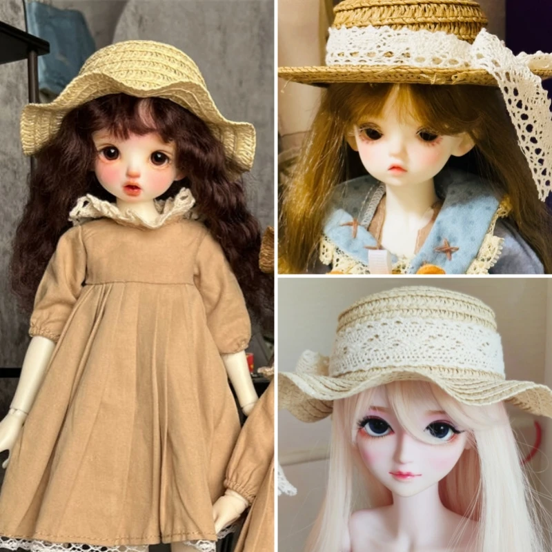 Fashion 60/45/30cm Doll Hat for 1/3 1/4 1/6 BJD Doll Straw Hat Knitted Hat Girl DIY Toy Dress Up Doll Accessories
Fashion 60/45/30cm Doll Hat for 1/3 1/4 1/6 BJD Doll Straw Hat Knitted Hat Girl DIY Toy Dress Up Doll Accessories