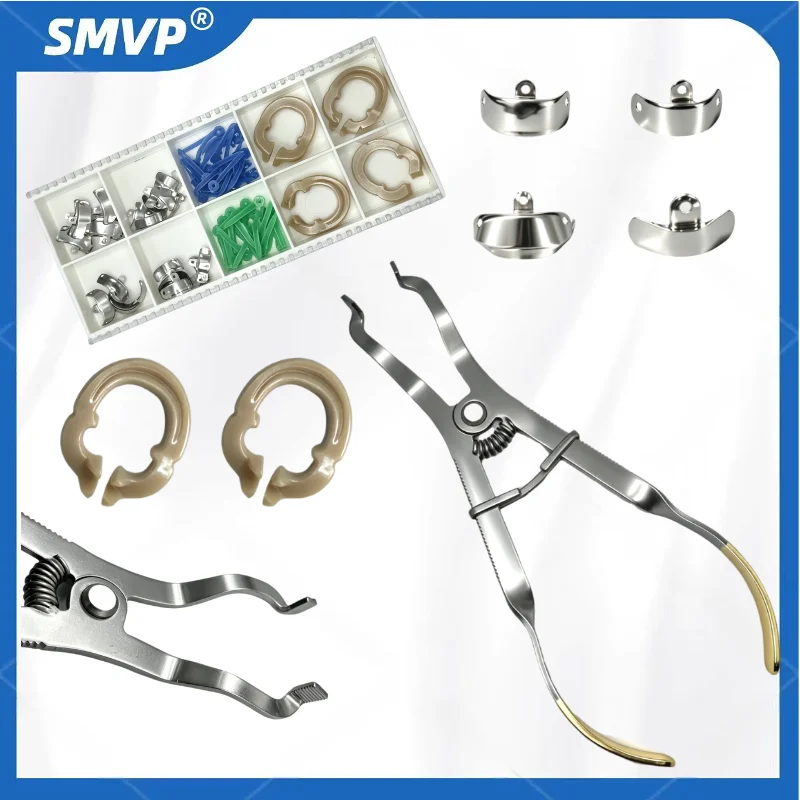 Set Dentistry High quality Resin clip Forming Piece Placing Forceps Stainless Steel Forming Flaky Novel clasp distractor set
Set Dentistry High quality Resin clip Forming Piece Placing Forceps Stainless Steel Forming Flaky Novel clasp distractor set