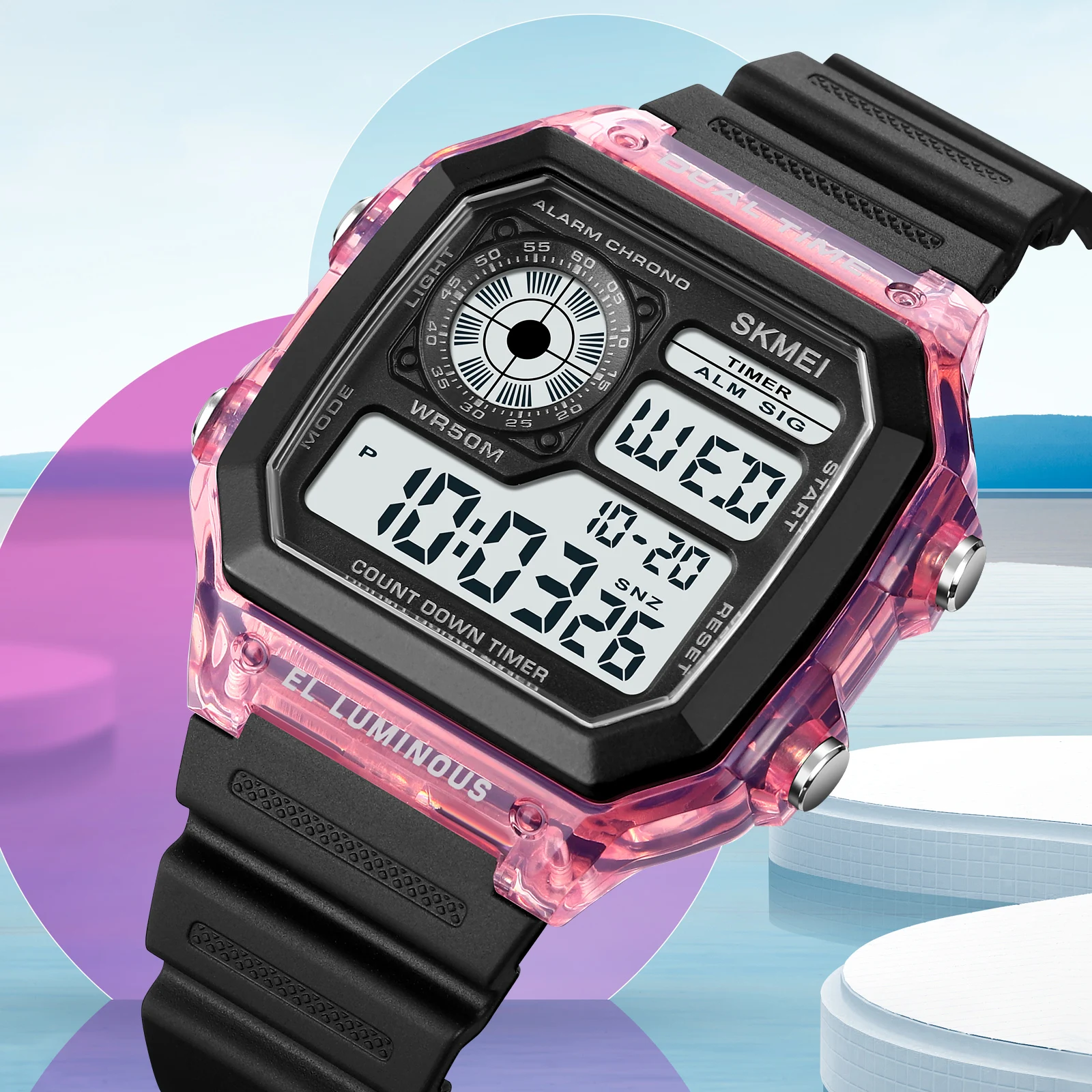 SKMEI Classic Cool Polygonal Men's Watch Multifunctional Waterproof Double Time Countdown Electronic Watch 1998
SKMEI Classic Cool Polygonal Men's Watch Multifunctional Waterproof Double Time Countdown Electronic Watch 1998