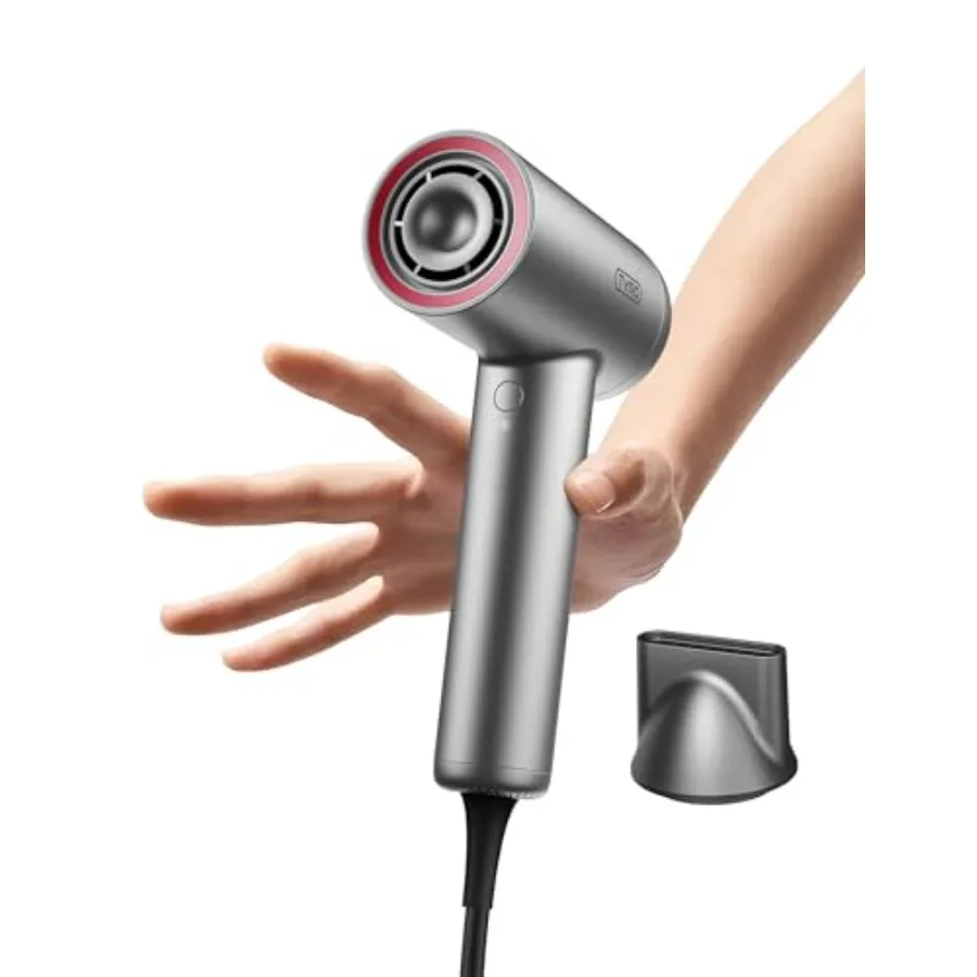 Ionic Hair Dryer for Women, Professional Blow Dryer with 110000 RPM Brushless Motor for Fast Drying, Travel Lightweight AIRHYPE
Ionic Hair Dryer for Women, Professional Blow Dryer with 110000 RPM Brushless Motor for Fast Drying, Travel Lightweight AIRHYPE