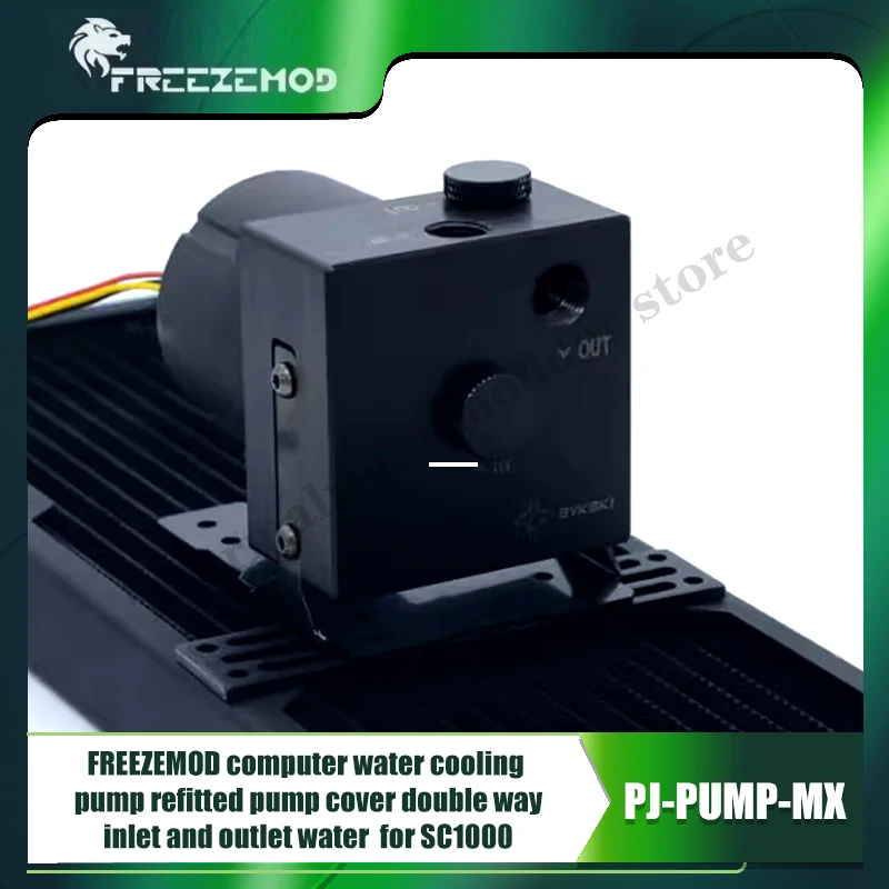 FREEZEMOD Computer Water Cooling Armor Cover For Pump Dual Way Inlet & Outlet, Match Model SC1000, PJ-PUMP-MX
FREEZEMOD Computer Water Cooling Armor Cover For Pump Dual Way Inlet & Outlet, Match Model SC1000, PJ-PUMP-MX